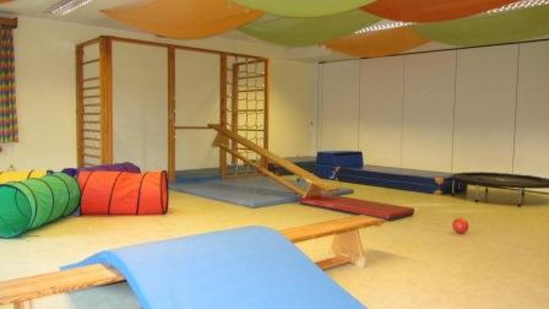 Unsere Turnhalle motiviert die Kinder täglich zu ausreichender Bewegung